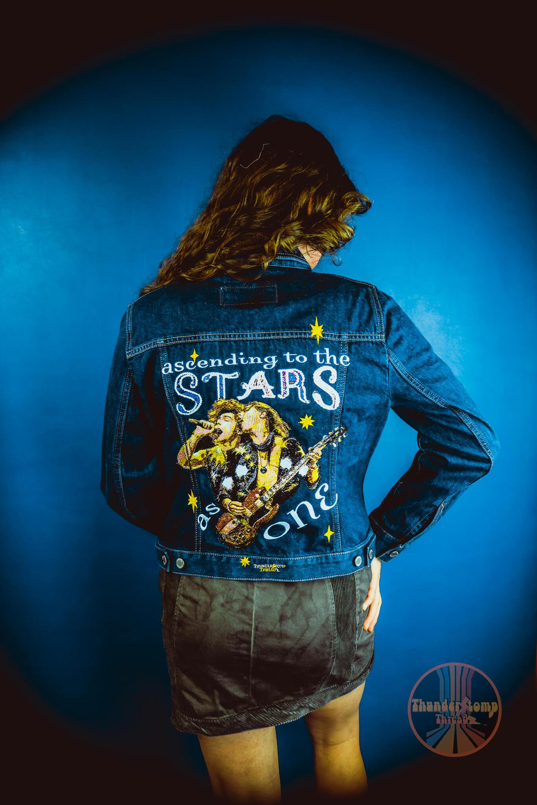 Jackets Ascending to the Stars Custom - ThunderStomp Threadz Lightwash / Longsleeve / Adult XS