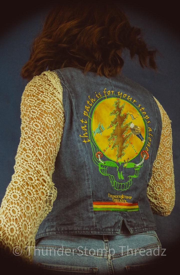 Jackets Deadhead Custom - ThunderStomp Threadz Jacket / Lightwash / Adult XS