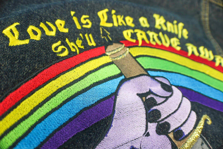 Jackets Deadly Love Custom- Rainbow Inspired - ThunderStomp Threadz