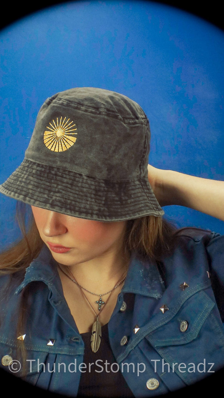 Hats Garden's Gate Embroidered Bucket Hats - ThunderStomp Threadz