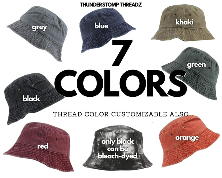 Garden's Gate Embroidered Bucket Hats - Hats ThunderStomp Threadz