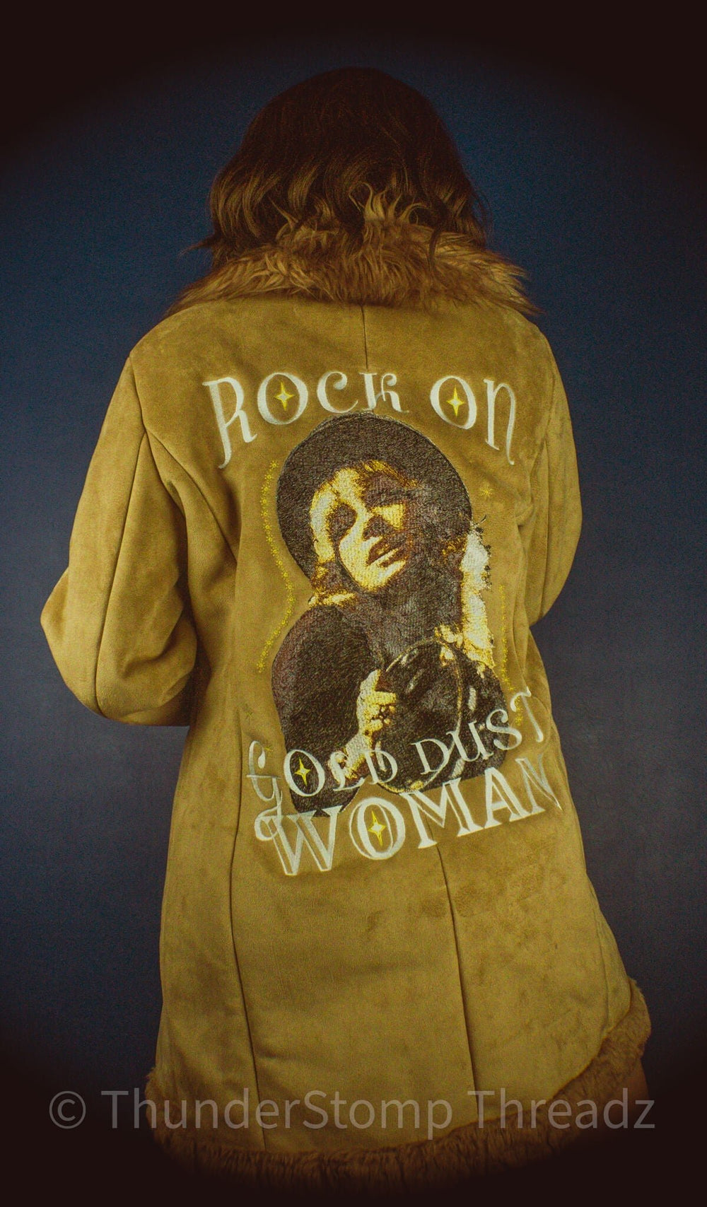 Jackets Gold Dust Woman Custom - ThunderStomp Threadz Jacket / Lightwash / Adult XS