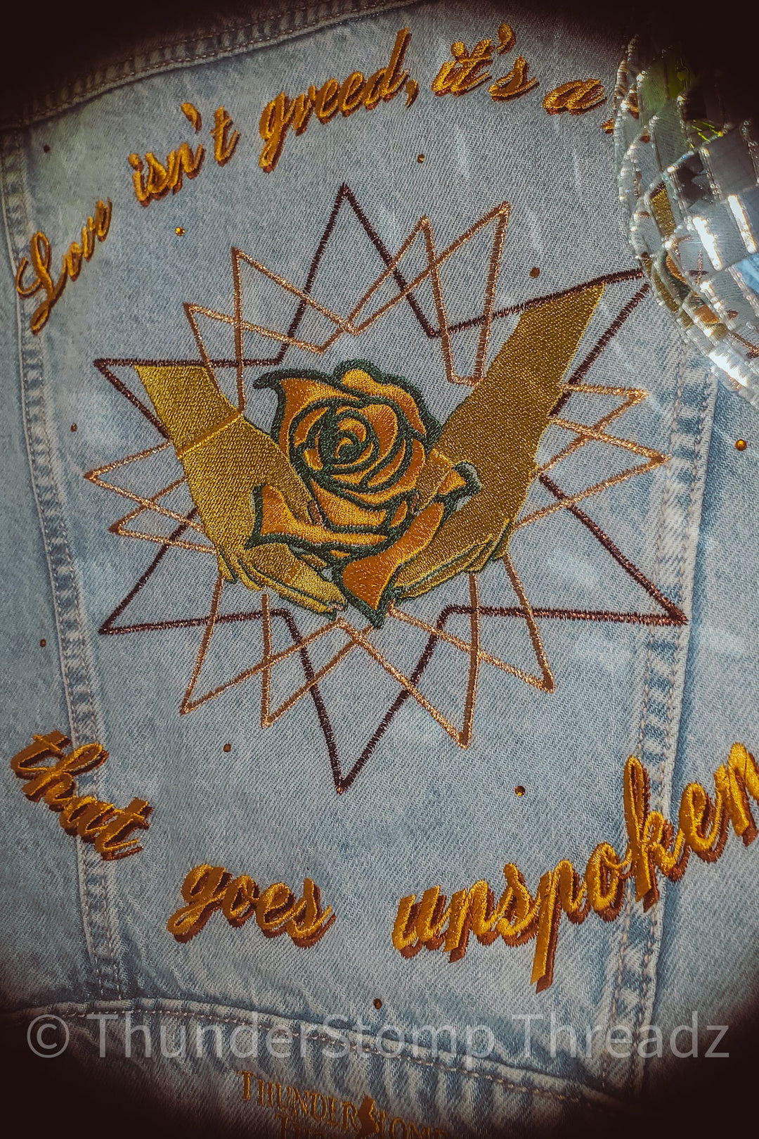 Jackets Love Isn't Greed Earthy Palette Custom - ThunderStomp Threadz