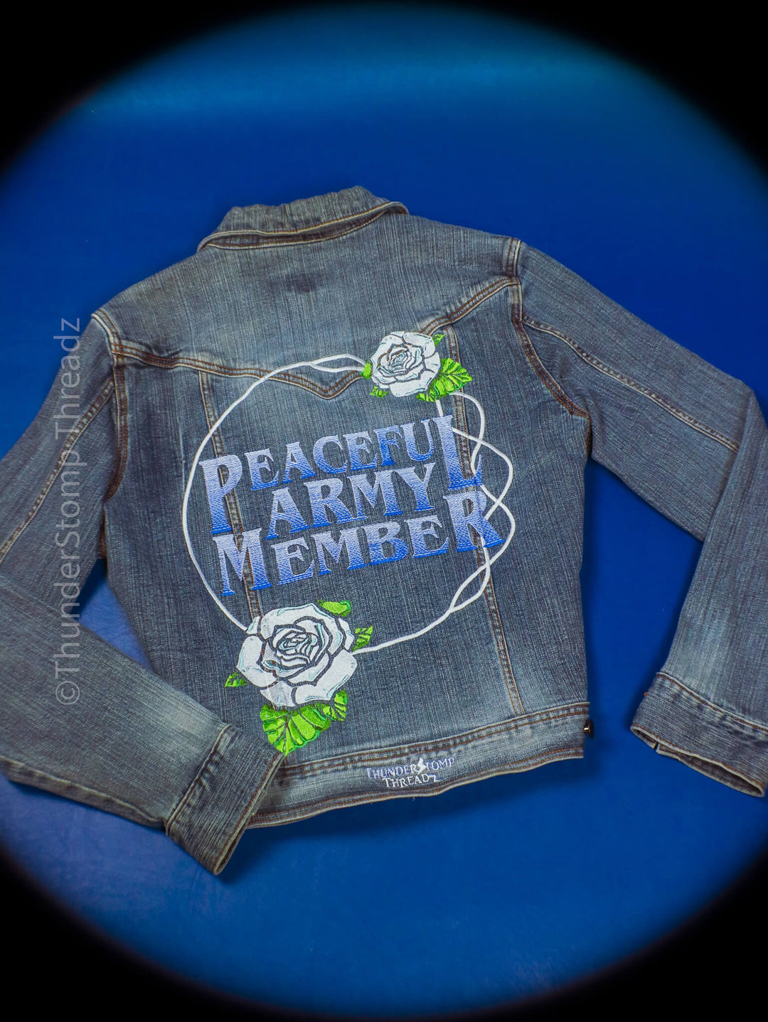 Jackets PEACEFUL ARMY MEMBER Custom VEST- ONLY ONE - ThunderStomp Threadz