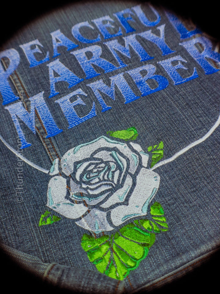 Jackets PEACEFUL ARMY MEMBER Custom VEST- ONLY ONE - ThunderStomp Threadz