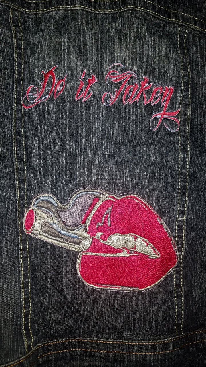 Jackets Smokin' Strings Custom-GVF- ONLY ONE - ThunderStomp Threadz Adult MD / Darkwash / Jacket