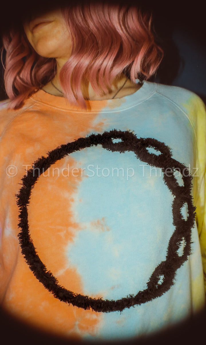 TBAGG FUZZY Rainbow Tie-Dye Sweatshirt - Sweatshirt ThunderStomp Threadz