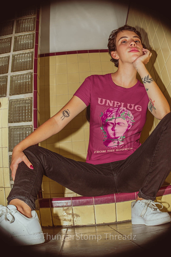 Custom Tee Unplug from the Source Unisex Tee - ThunderStomp Threadz