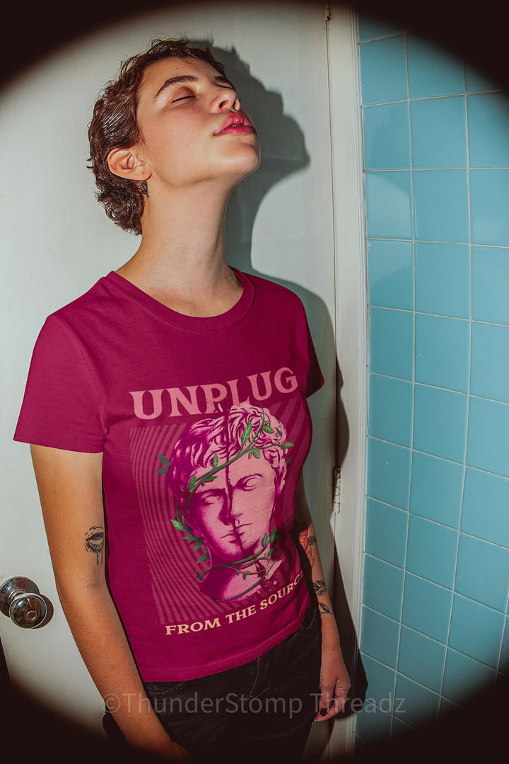 Custom Tee Unplug from the Source Unisex Tee - ThunderStomp Threadz
