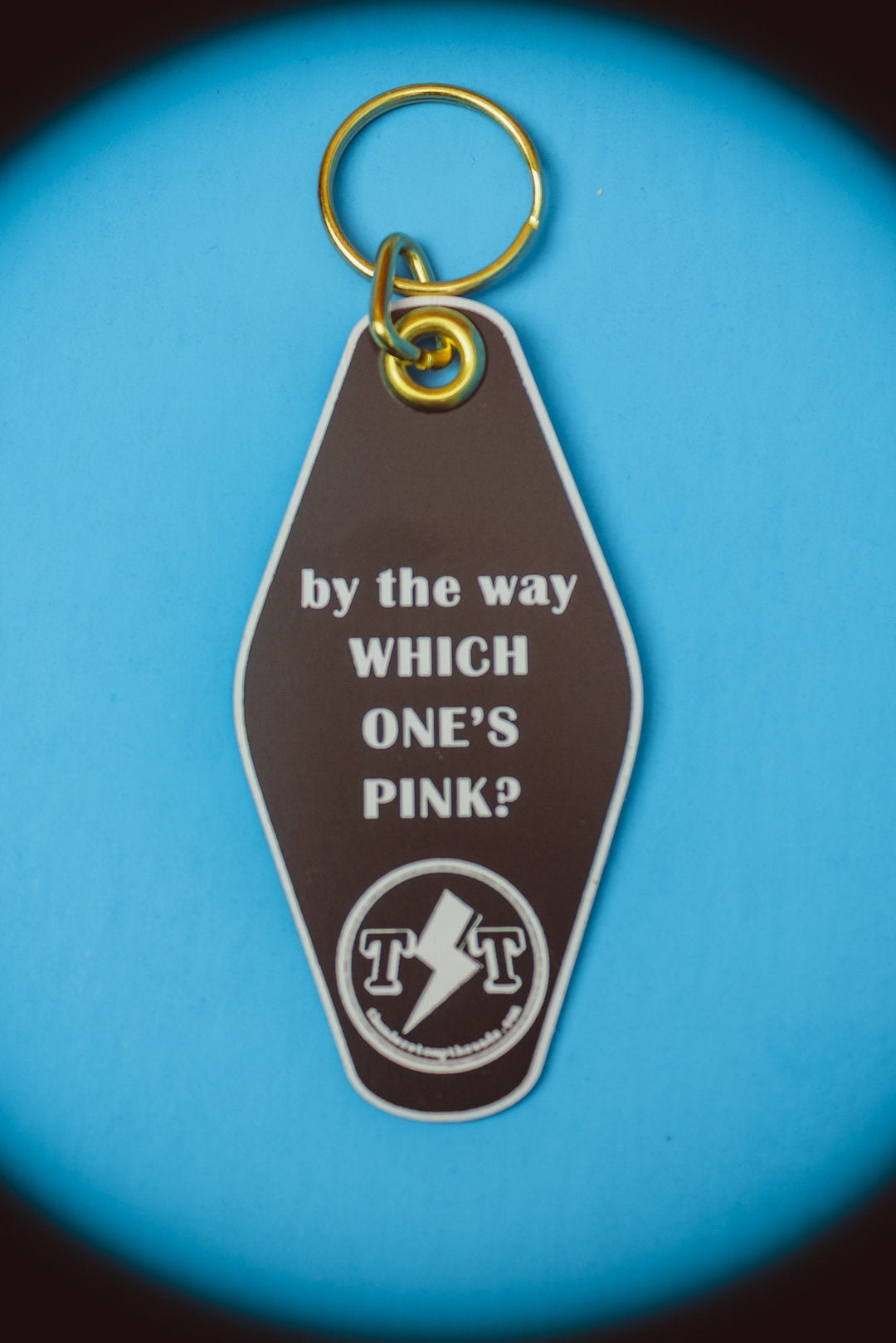 Keytag Who's Pink?? Retro Keytag - ThunderStomp Threadz