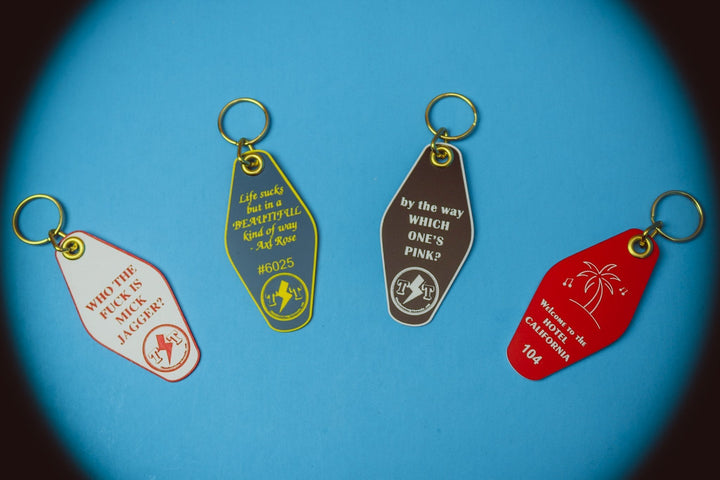Keytag Who's Pink?? Retro Keytag - ThunderStomp Threadz