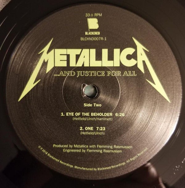 ...And Justice For All | Mint (M) - Vinyl ThunderStomp Threadz