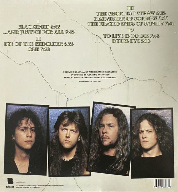 ...And Justice For All | Mint (M) - Vinyl ThunderStomp Threadz