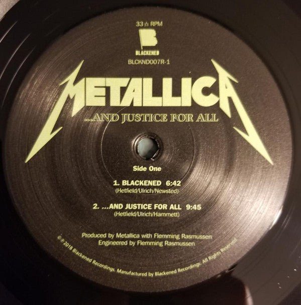 ...And Justice For All | Mint (M) - Vinyl ThunderStomp Threadz