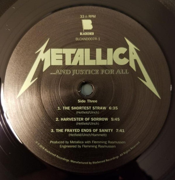 ...And Justice For All | Mint (M) - Vinyl ThunderStomp Threadz