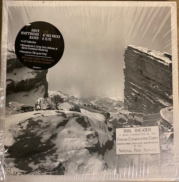 Dave Matthews Band Live At Red Rocks 8.15.95 Bama Rags Records, RCA, Legacy 4xLP, Album, RM, Bla Mint (M) Mint (M) - Vinyl ThunderStomp Threadz