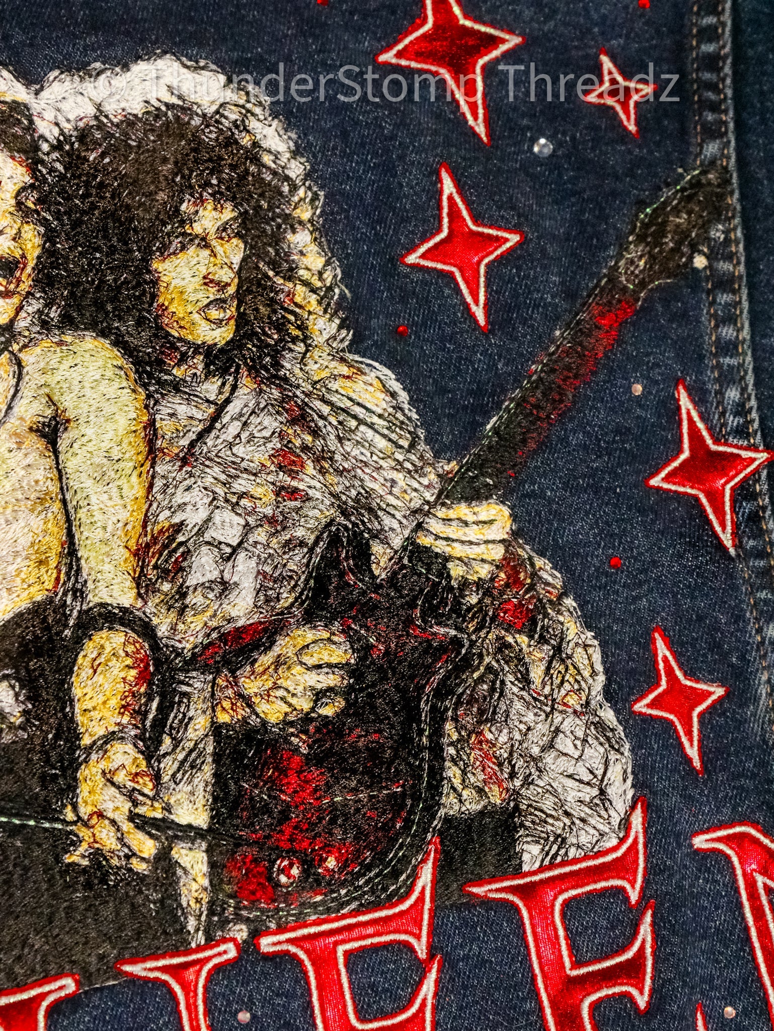 Queen Custom | Embroidered Jacket & Vest Inspired by Queen Freddie