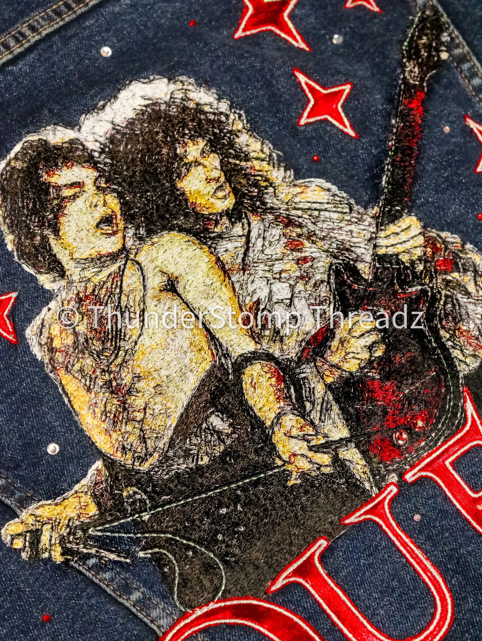 Queen Custom | Embroidered Jacket & Vest Inspired by Queen Freddie