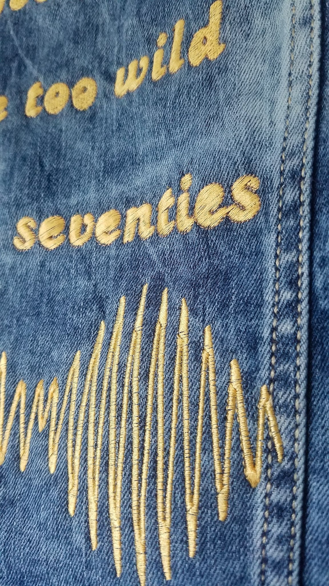 Jeans selling oversize jacket Arctic Monkeys customized grunge music clothes