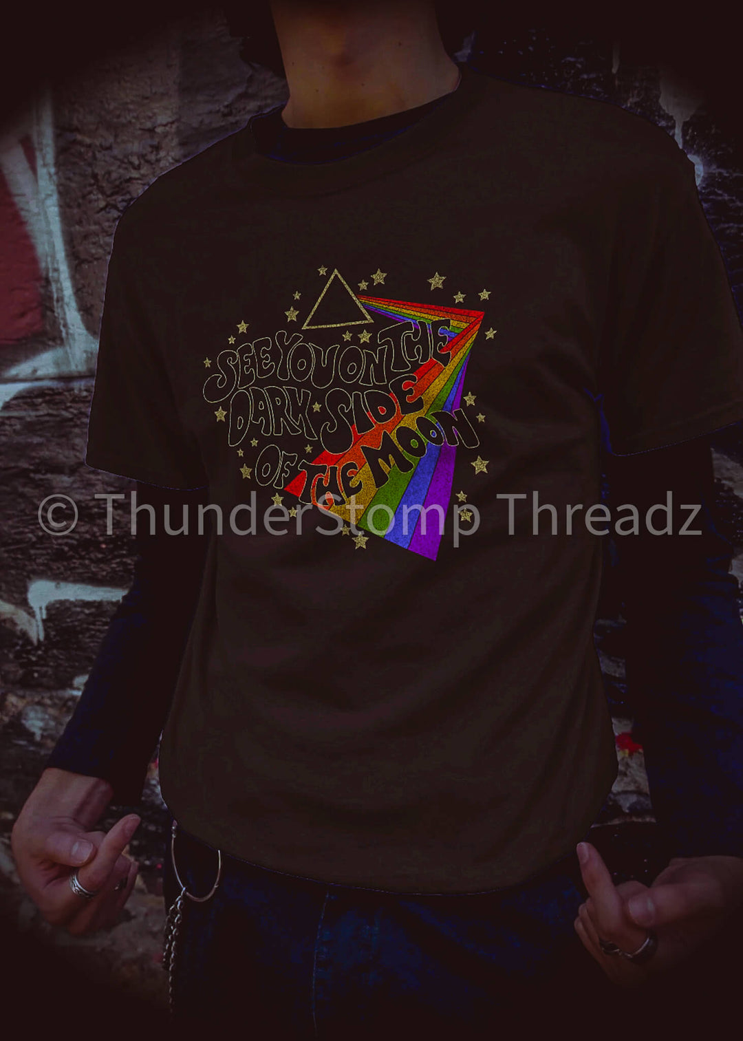 Custom Tee Dark Moon Unisex Tee - ThunderStomp Threadz