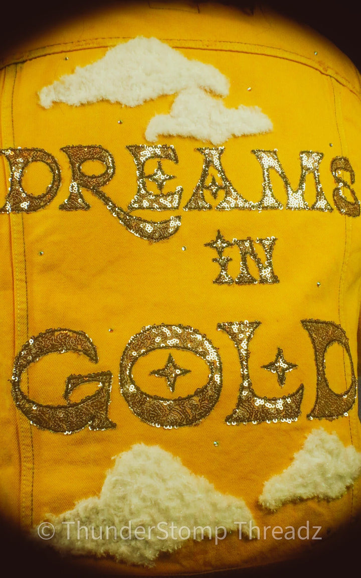 Jackets Dreams in Gold Custom - ThunderStomp Threadz