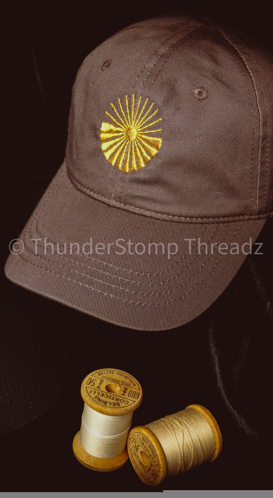 Hats Garden's Gate Embroidered Dad Hats - ThunderStomp Threadz Heat Above / I'll leave the color name in order notes