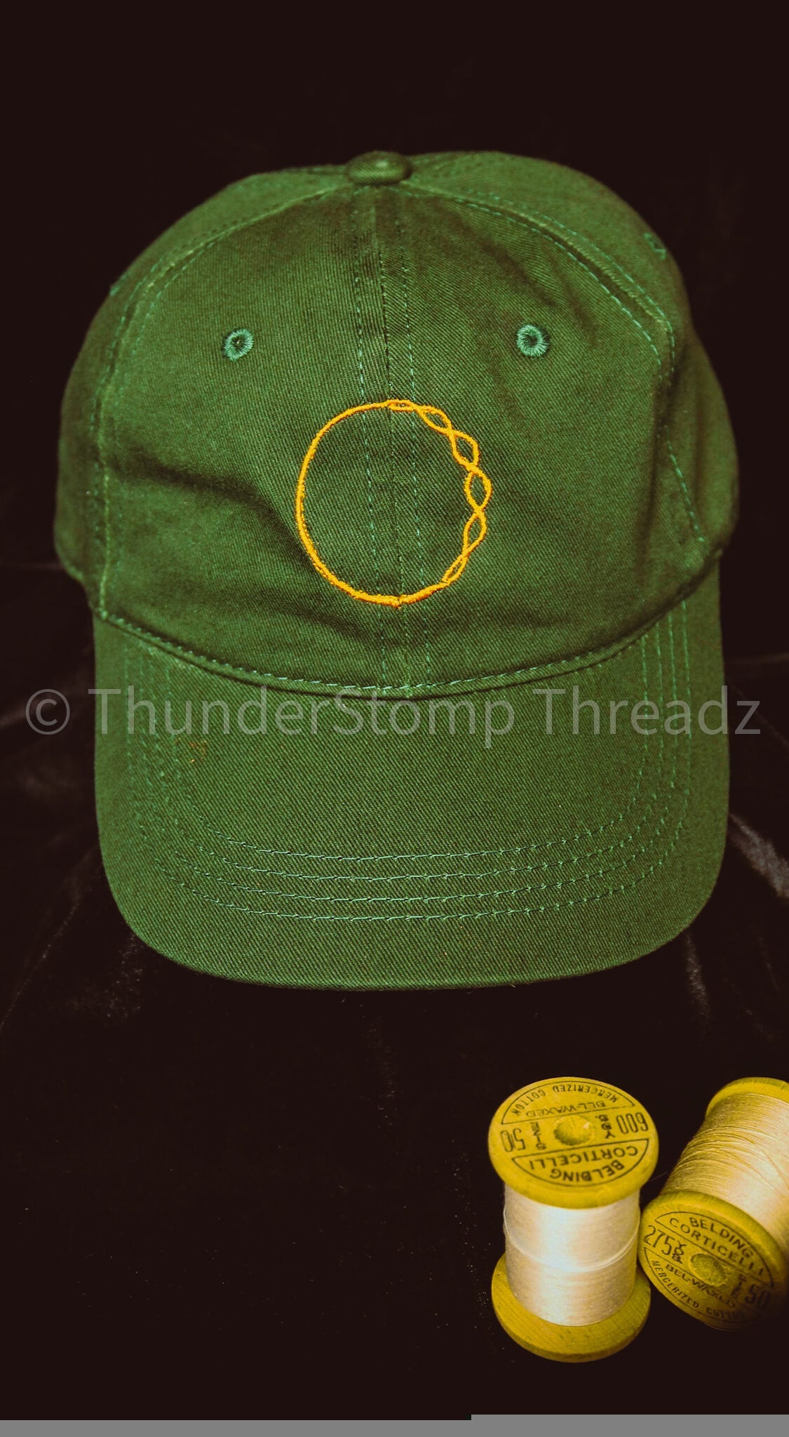 Fleet Foxes Shore Embroidered Pigment Dark Green Dad Hat