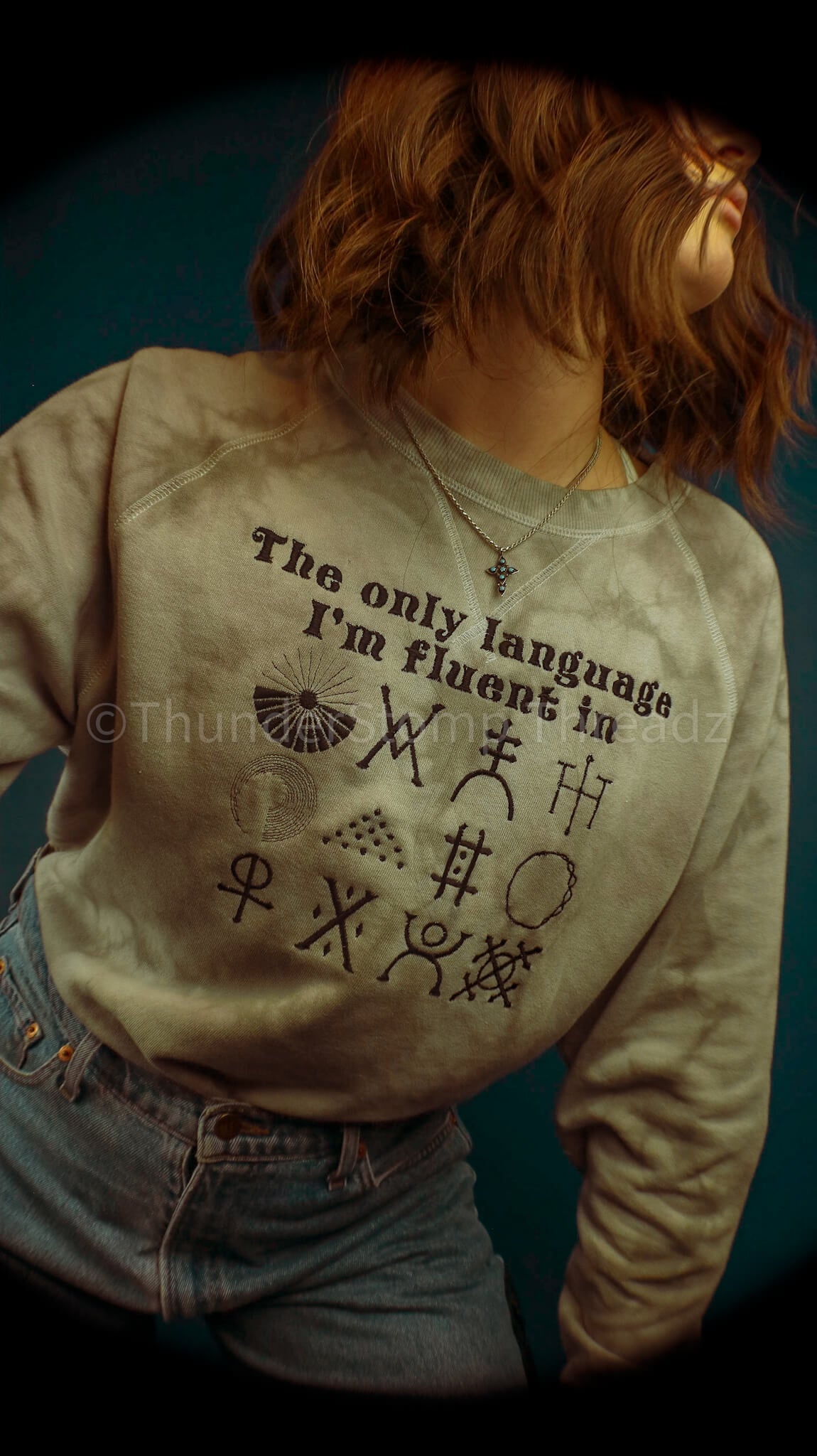 Sweatshirt GVF-Fluent Tie-Dye Sweatshirt - ThunderStomp Threadz Grey Tie-Dye / Adult XS