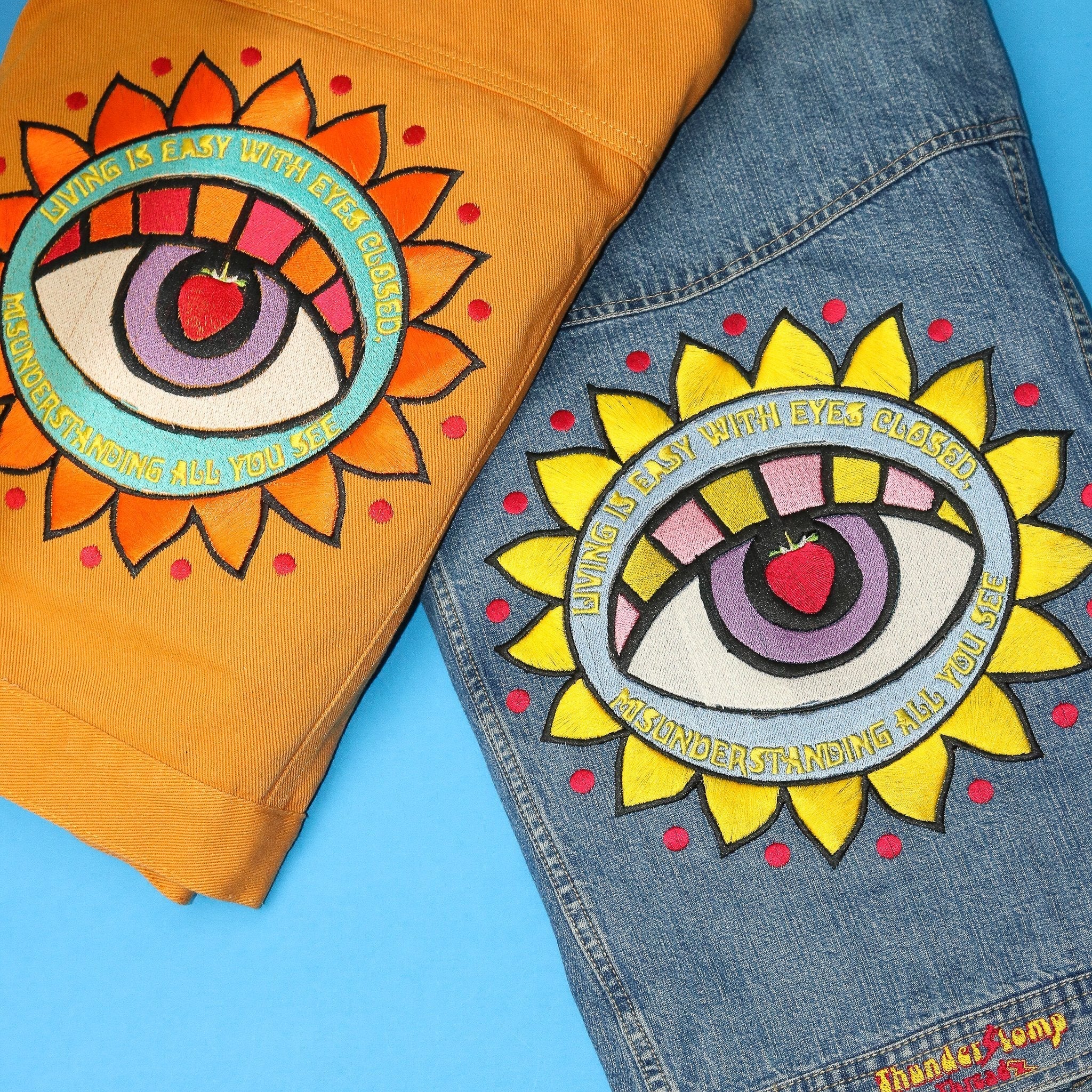 The Beatles Custom Embroidered Jackets, Vintage Style Tees
