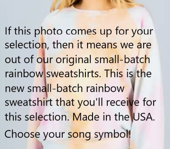 TBAGG FUZZY Rainbow Tie-Dye Sweatshirt - Sweatshirt ThunderStomp Threadz